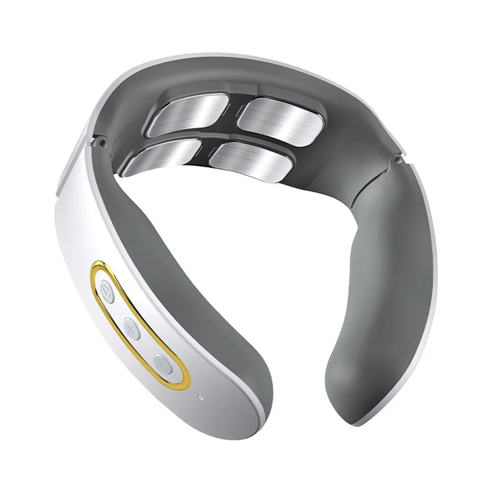 Smart Electric Massage Machine Neck and Shoulder Pulse Massager Kneading TENS Wireless Heat Cervical Vertebra Relax Pain Relief