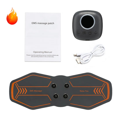 Smart Wireless TENS & EMS Neck Massager With 3 Level Heat, Portable EMS Muscle Stimulator Cervical Vertebra Back Body Massage