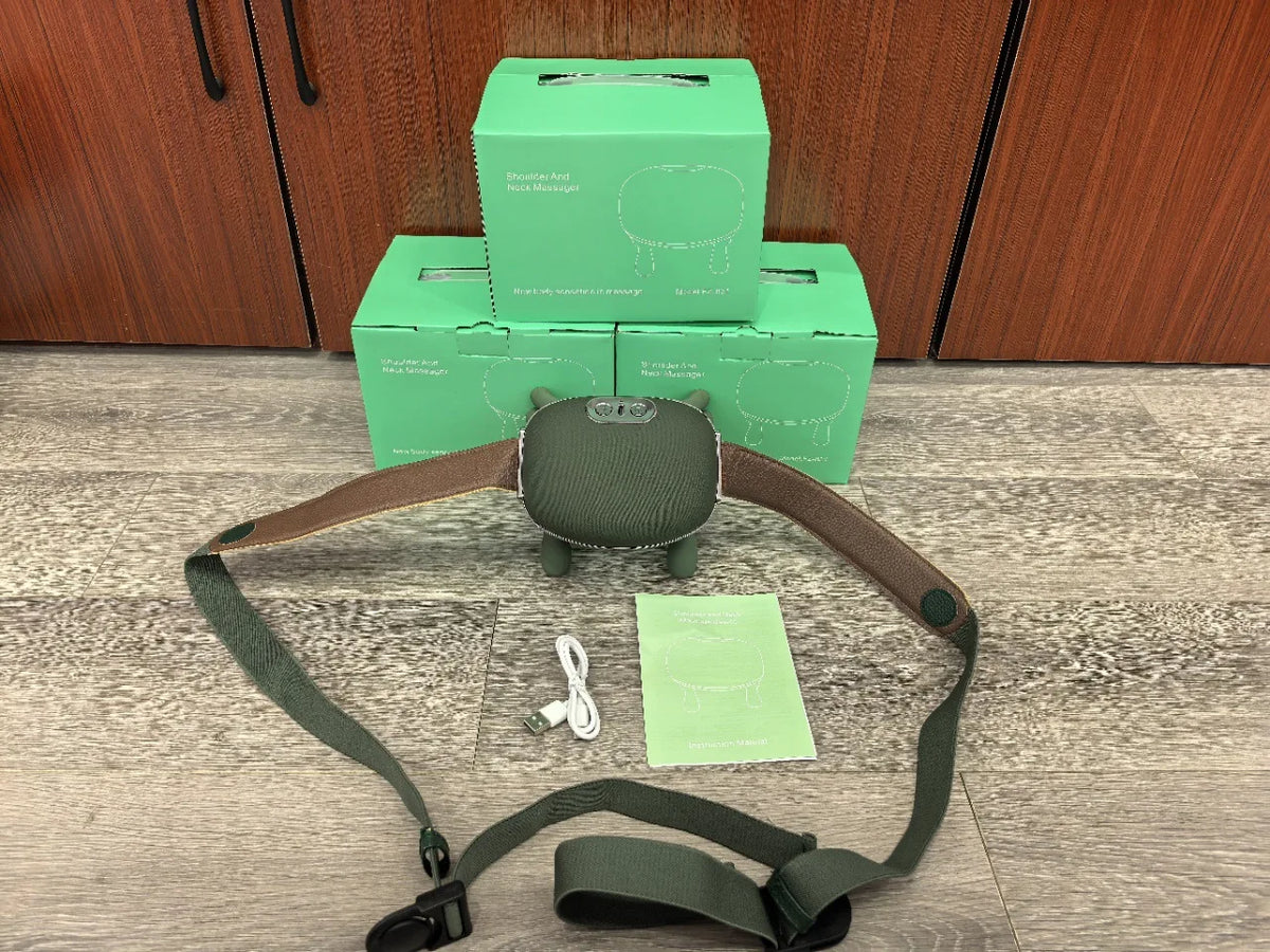 New Simulation Hand Automatic Shoulder Neck Massager Cervical Trapezius Kneading Massager Muscle Relaxation Physical Therapy