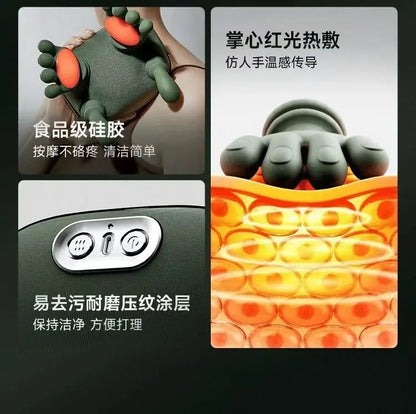 New Simulation Hand Automatic Shoulder Neck Massager Cervical Trapezius Kneading Massager Muscle Relaxation Physical Therapy