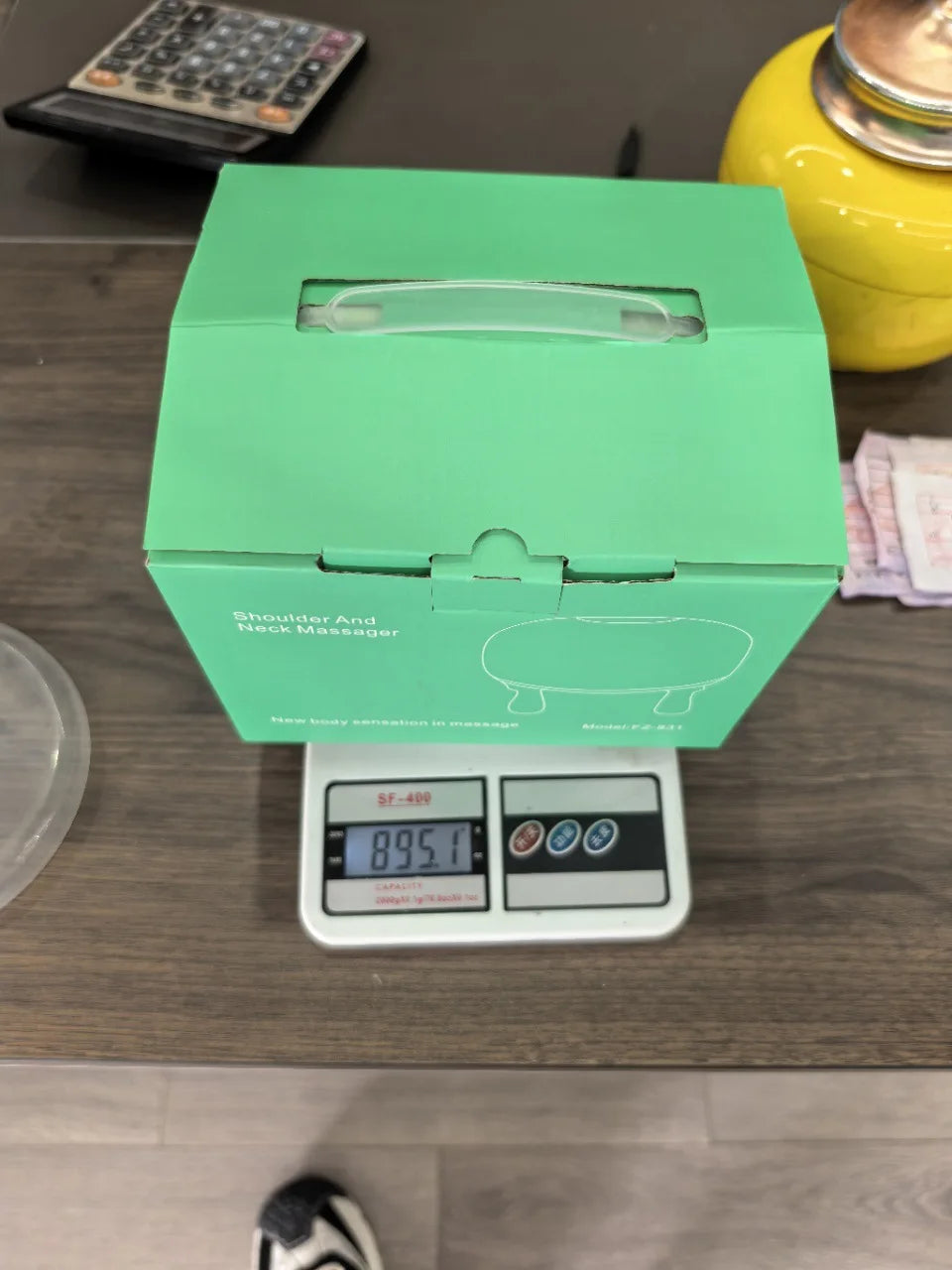 New Simulation Hand Automatic Shoulder Neck Massager Cervical Trapezius Kneading Massager Muscle Relaxation Physical Therapy