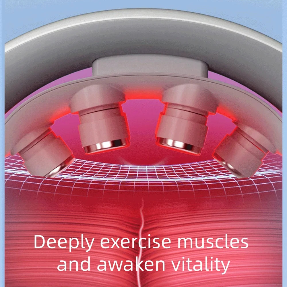 Neck Massager Electric Microcurrent Multi-Head Replaceable Wireless Knead Shiatsu Heating Vibration Cervical Shoulder Massager