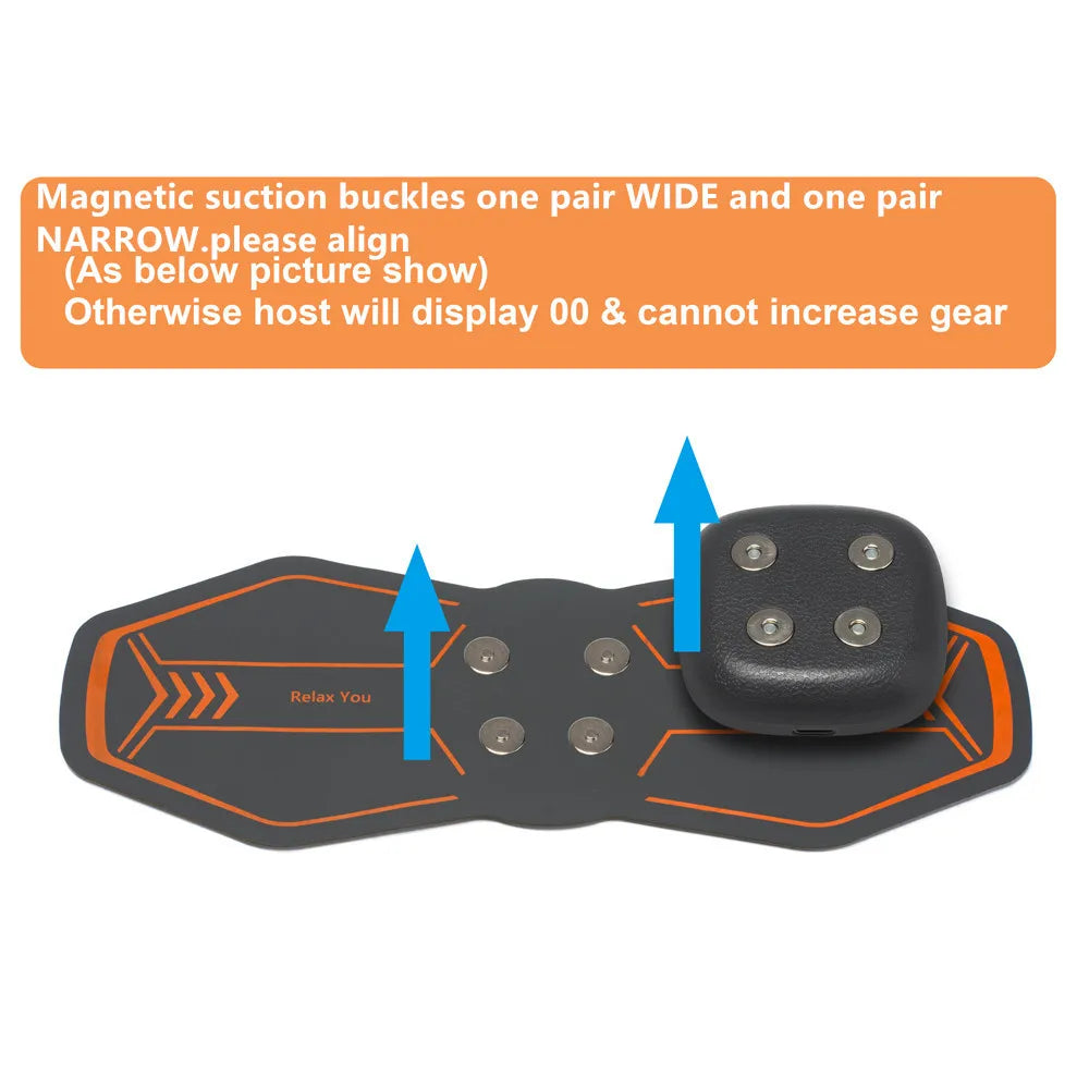 Smart Wireless TENS & EMS Neck Massager With 3 Level Heat, Portable EMS Muscle Stimulator Cervical Vertebra Back Body Massage