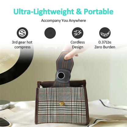 Smart Wireless TENS & EMS Neck Massager With 3 Level Heat, Portable EMS Muscle Stimulator Cervical Vertebra Back Body Massage