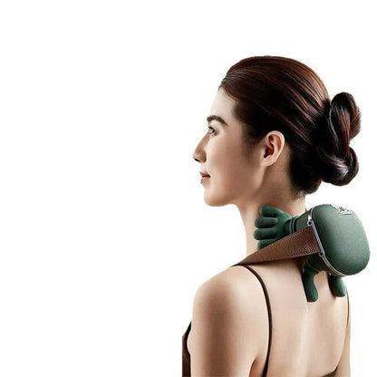 New Simulation Hand Automatic Shoulder Neck Massager Cervical Trapezius Kneading Massager Muscle Relaxation Physical Therapy
